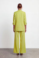 Natalie Tie Waist Straight-Leg Dress Pants