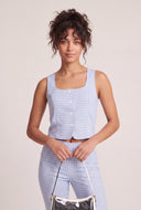 Gingham Cropped Vest