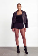 Faux Suede Hot Shorts