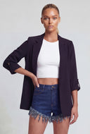 Tabbed Quarter Sleeve Blazer