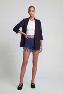 Tabbed Quarter Sleeve Blazer