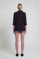 Tabbed Quarter Sleeve Blazer