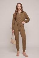 Drawstring Waist Joggers