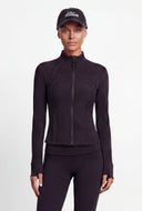 Juliana Decorative Stitch Zip Track Jacket
