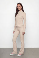 Juliana Decorative Stitch Zip Track Jacket