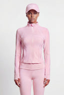 Juliana Decorative Stitch Zip Track Jacket