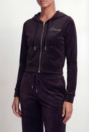 Dream Glam Velour Crop Hoodie