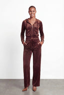 Dream Glam Velour Crop Hoodie