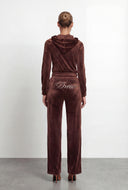 Dream Glam Velour Crop Hoodie