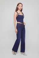 Joelle Tie Strap Crop Corset Top