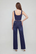 Joelle Tie Strap Crop Corset Top