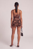 Leopard Mesh Hot Pants