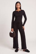 Emory Rib Knit Henley Top