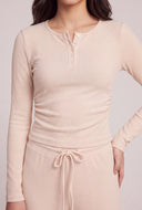 Emory Rib Knit Henley Top