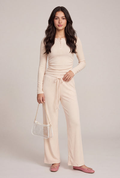 Emory Rib Knit Drawstring Pants
