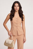 Ellen Button Front Blazer Vest