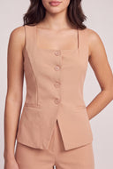 Ellen Button Front Blazer Vest