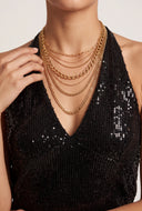 Sequin Halter Top