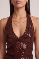 Sequin Halter Top