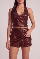 Sequin Mini Skort