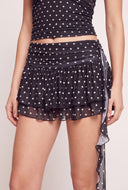 Polka Dot Ruffle Skort