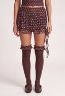 Polka Dot Ruffle Skort