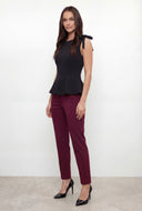 Kennedy Bow Sleeveless Peplum Blouse