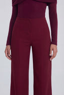 Elowyn Crepe Straight-Leg Dress Pants