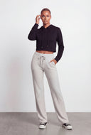 High Waisted Brushed Knit Sweatpants