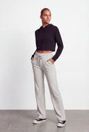 High Waisted Brushed Knit Sweatpants
