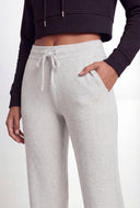 High Waisted Brushed Knit Sweatpants