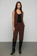 Textured Knit Wide-Leg Trousers
