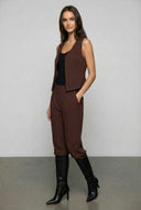 Textured Knit Wide-Leg Trousers