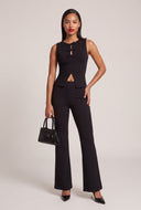 Sleeveless Keyhole Bow Top