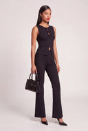 Sleeveless Keyhole Bow Top