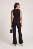 Sleeveless Keyhole Bow Top