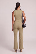 Sleeveless Keyhole Bow Top
