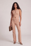 Sleeveless Keyhole Bow Top