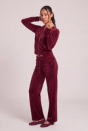 Lillian Velour Drawstring Pants