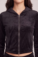 Lillian Velour Zip Hoodie