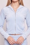 Lillian Velour Zip Hoodie