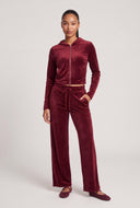 Lillian Velour Zip Hoodie