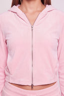 Lillian Velour Zip Hoodie