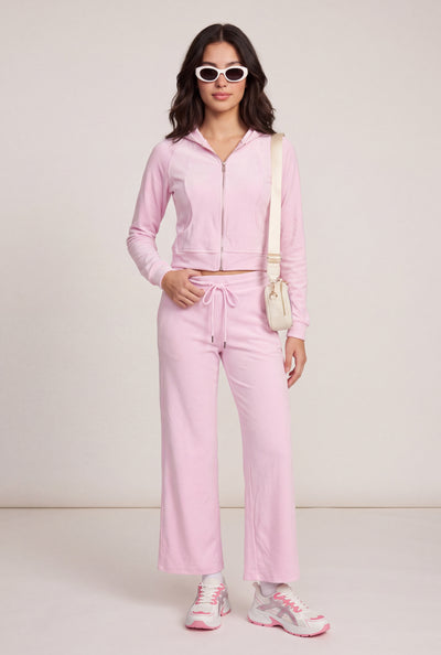 Velour Wide Leg Pants