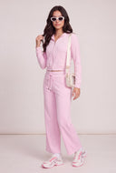 Velour Wide Leg Pants