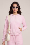 Velour Zip Hoodie