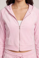 Velour Zip Hoodie