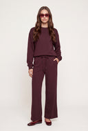Drawstring Wide Leg Sweatpants