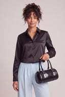 Satin Crop Shirt