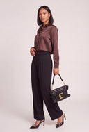 Satin Crop Shirt